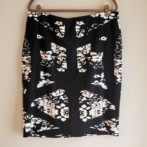 Floral Pencil Skirt